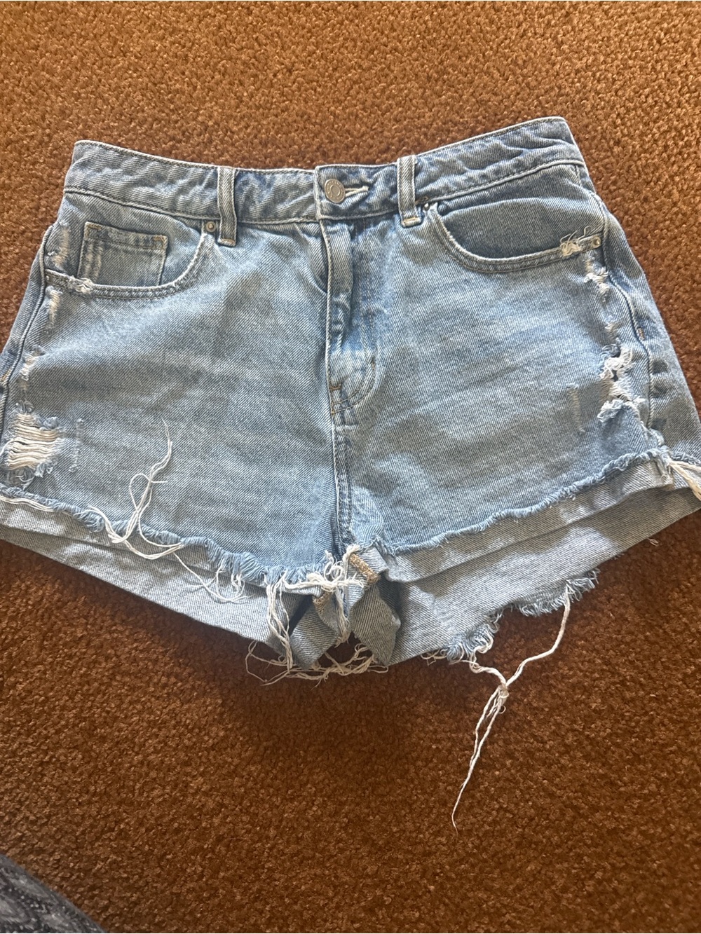 Pacsun mom shorts High-Rise Distressed Denim Shorts - size 28